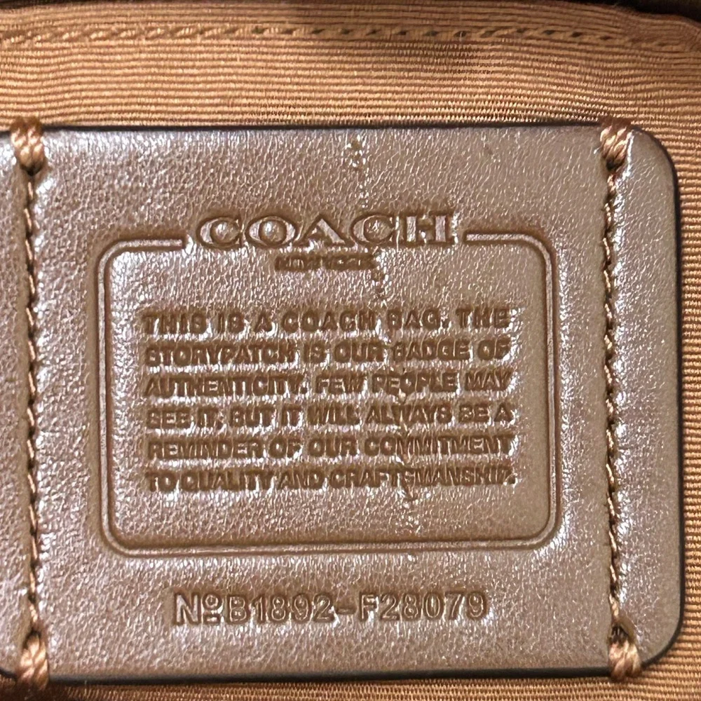 COACH Brooke Mini Croc Embossed and Smooth Leather in Colorblock Xbody/Satchel - Picture 14 of 14